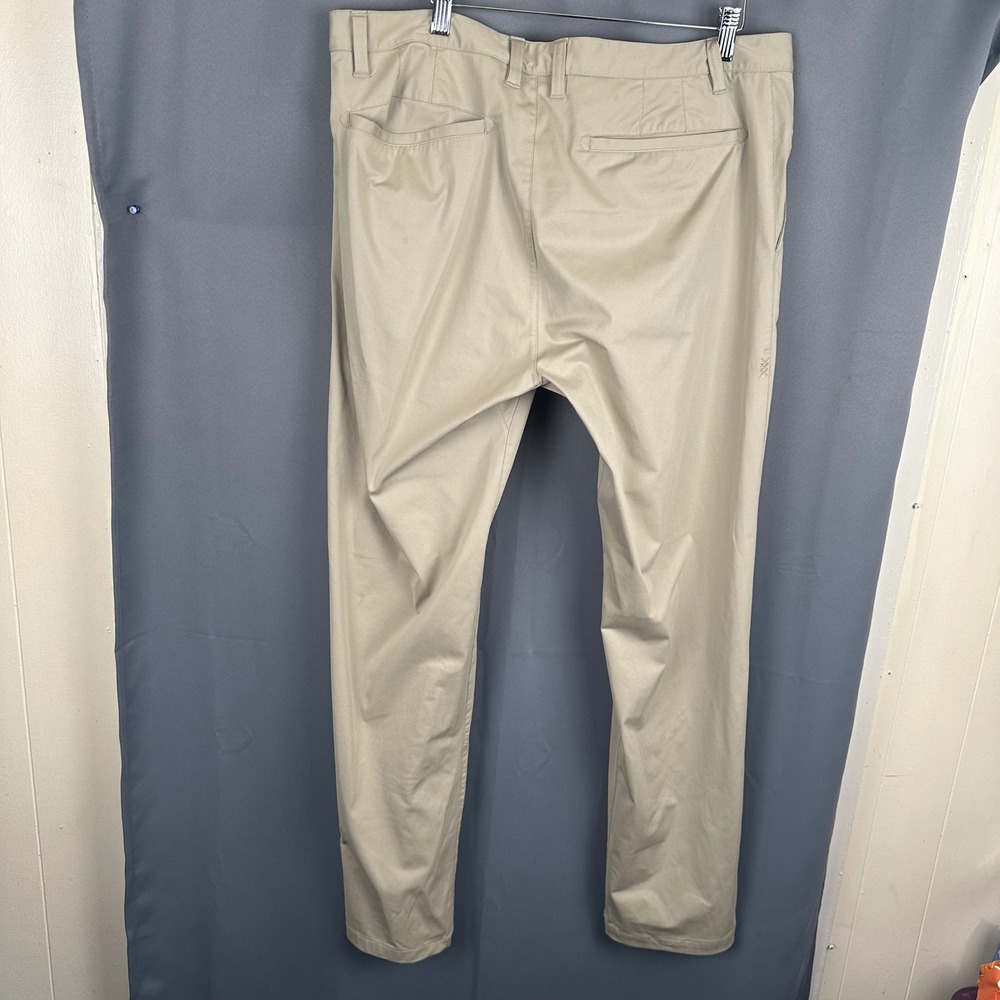 Rhone Commuter Pants Mens Khaki Tan Polyester Straight Leg Trousers 100161 - Picture 10 of 10